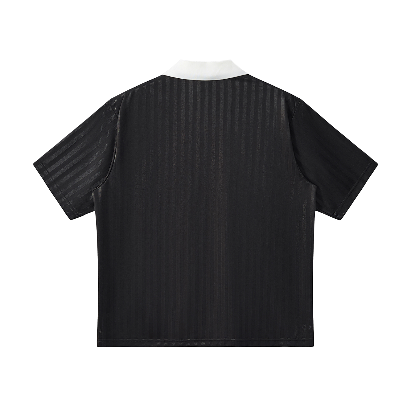 Contrast Collar Striped Soccer Jersey
