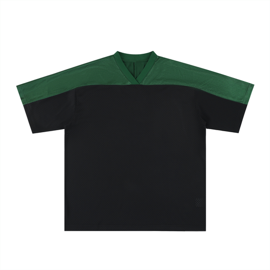 Oversized Mesh V-Neck Soccer Jersey