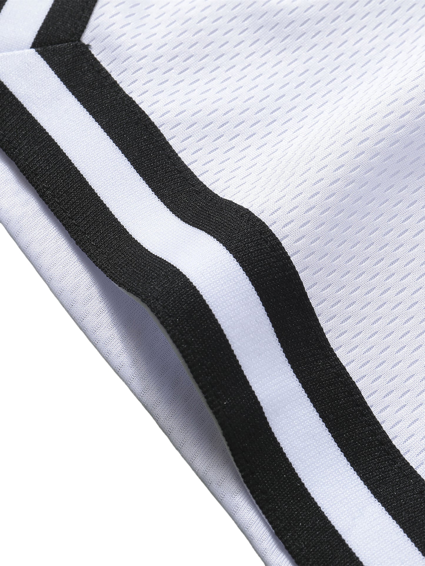 Classic Stripe Trim Basketball Shorts