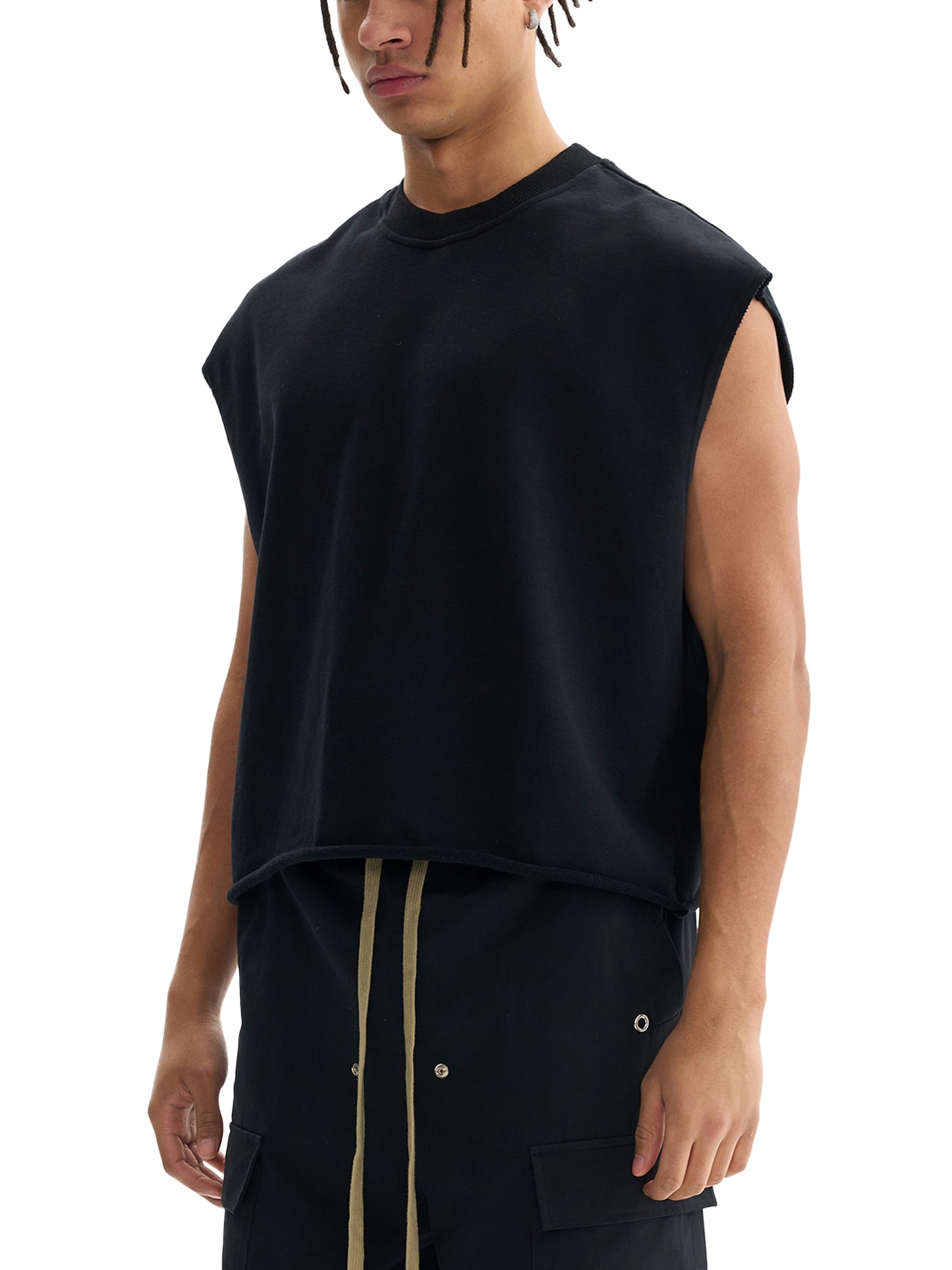 French Terry Boxy Tank Top