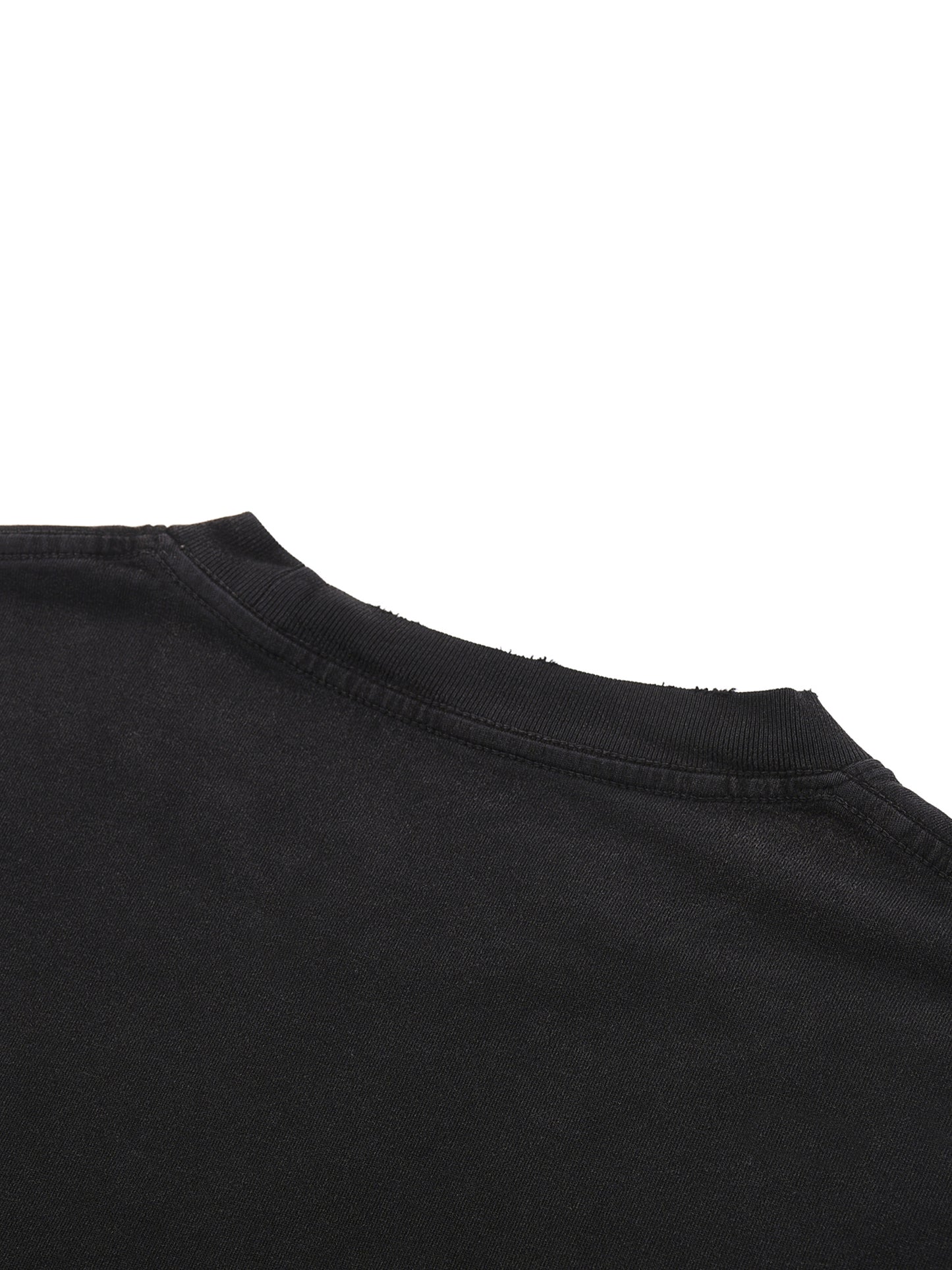 Snow Washed Raw-Hem T-Shirt