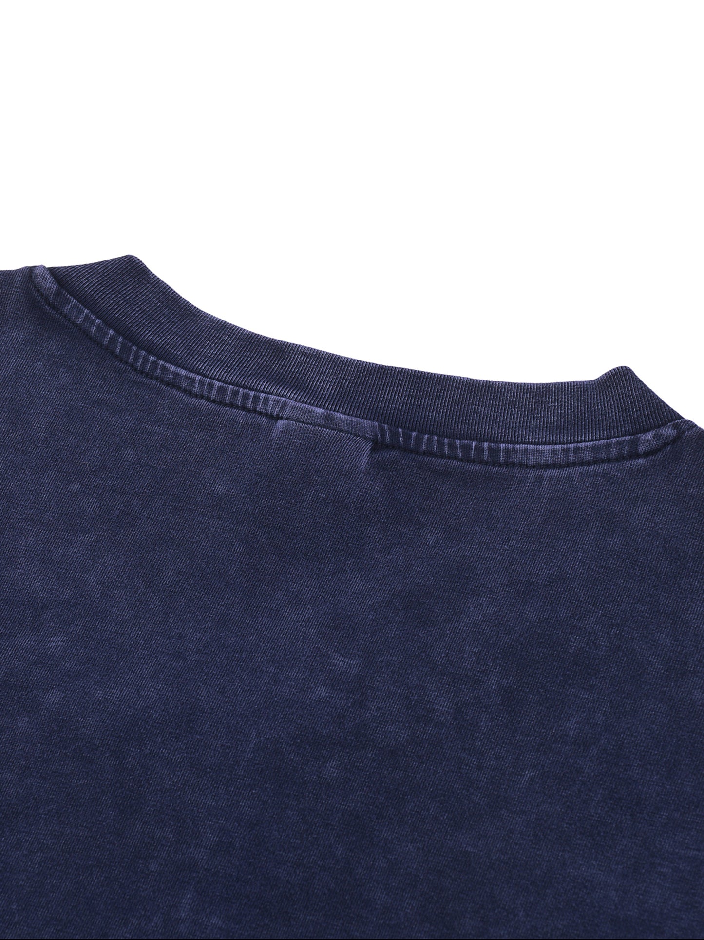 Snow Washed V-Neck Cotton T-Shirt