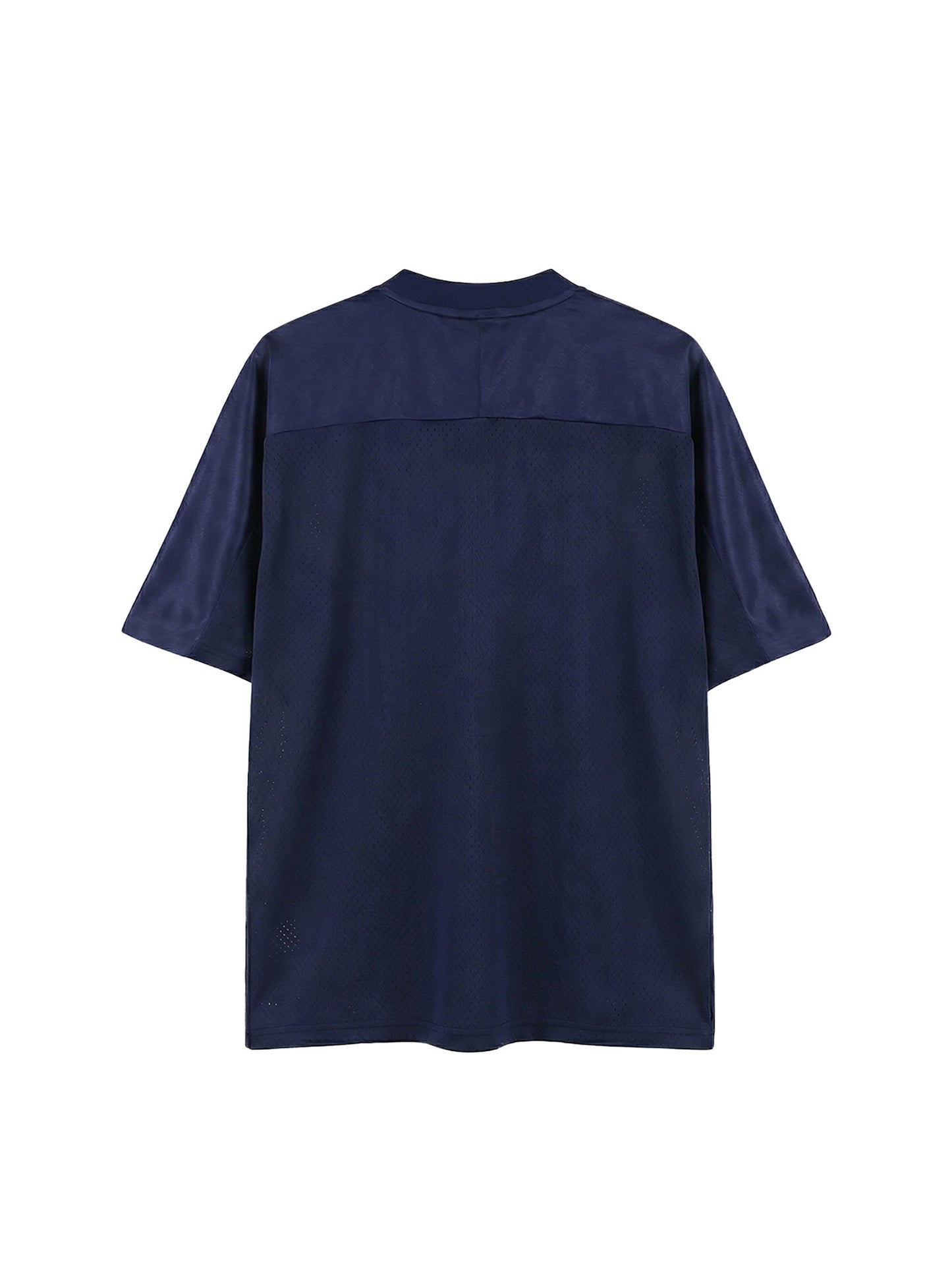 Oversized Mesh V-Neck Soccer Jersey